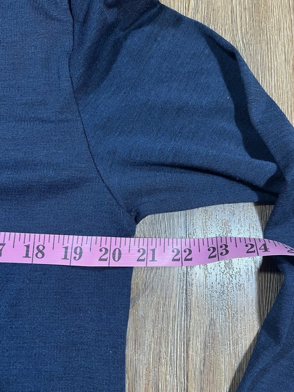 Hill City 1/4 Quarter Zip Mens M Blue Pullover Wool Blend Long Sleeve Active gallery