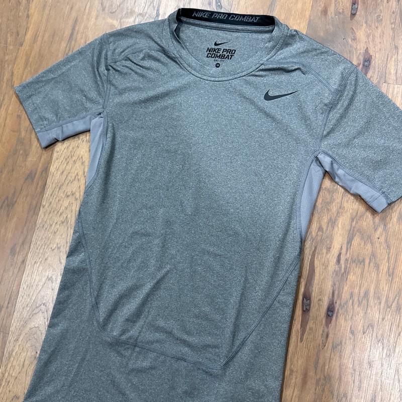 Nike Pro Combat Shirt Mens M Heather Gray Dri Fit Compression Athletic Training gallery