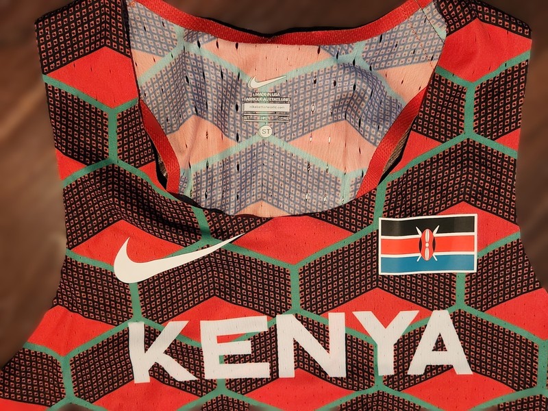 Nike Kenya Pro Elite Aeroswift Olympic Distance Singlet Tank CI8113 Mens S TALL gallery