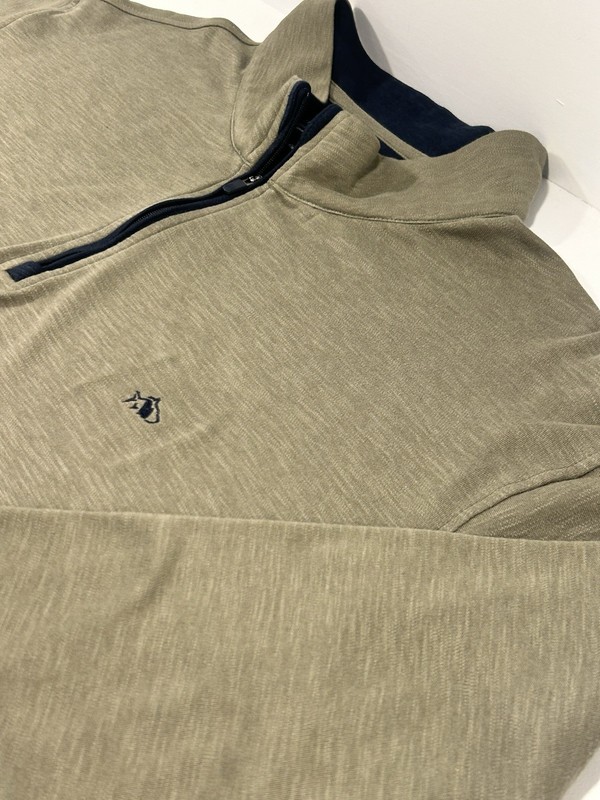 Fish Hippie Men’s Quarter Zip Pullover XXL Olive Green Performance Lightweight gallery