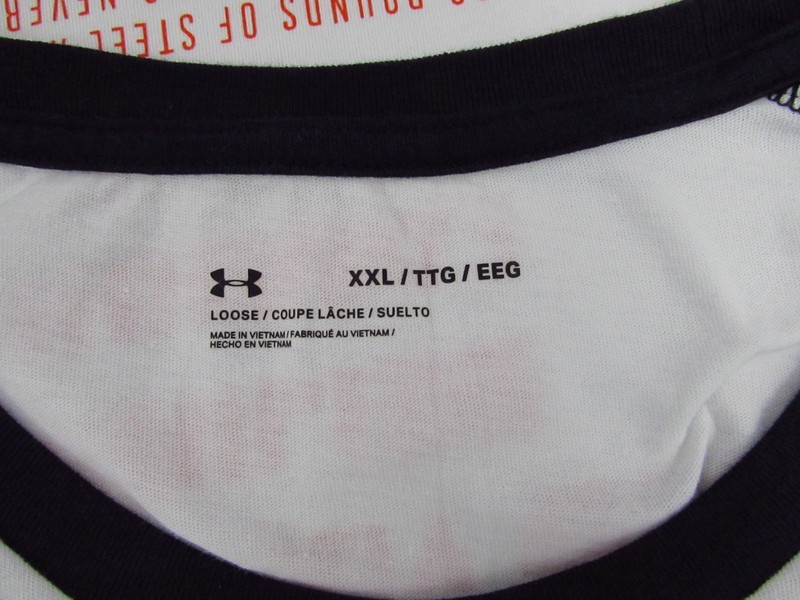Under Armour Project Rock Shirt Mens XXL Raglan Iron Paradise 3/4 Sleeve gallery