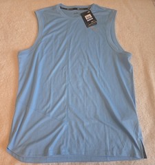 light blue Puma DryCell tank top designed for running and training. XL, NWT!