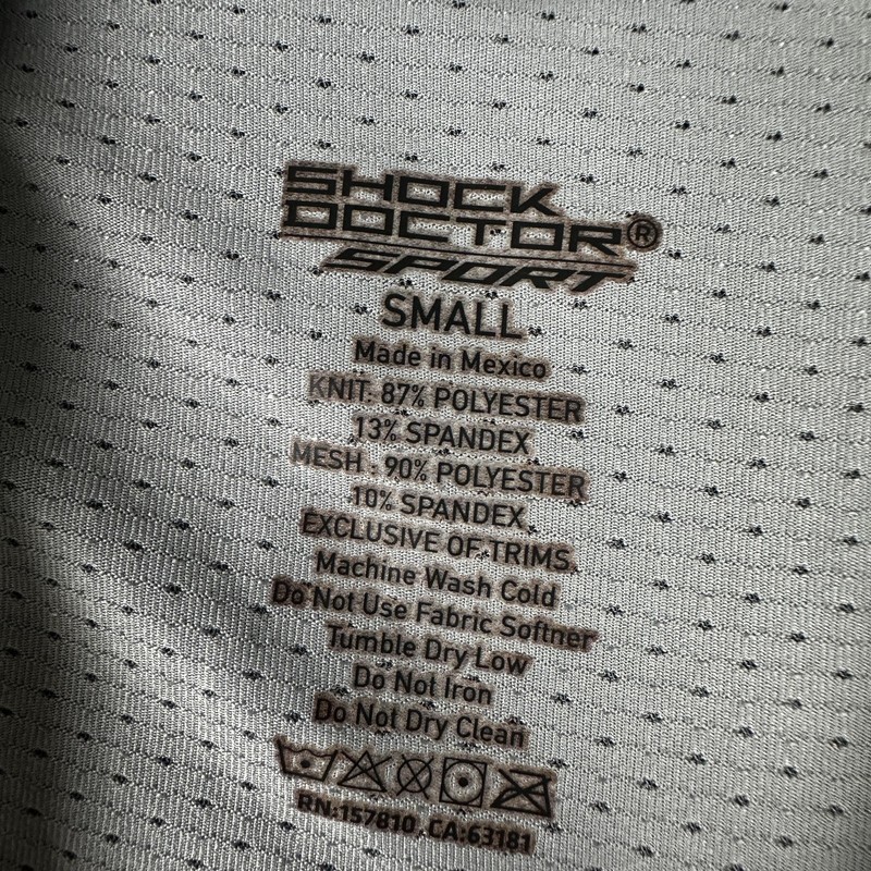 Shock Doctor Compression Shirt Mens Small White Short Sleeve Athletic SDS90760 gallery