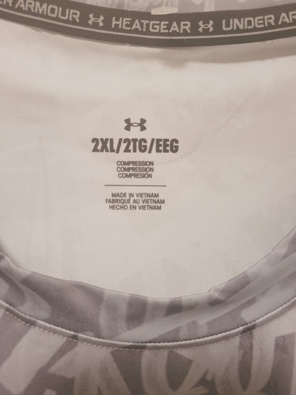 NWT Under Armour Heatgear Compression Tank Showtime Men’s Size XL Gray gallery