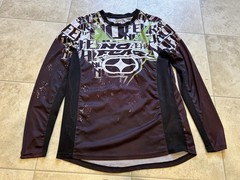 Vintage No Fear Jersey Mens L Motocross Supercross Racing BMX Shirt Y2K