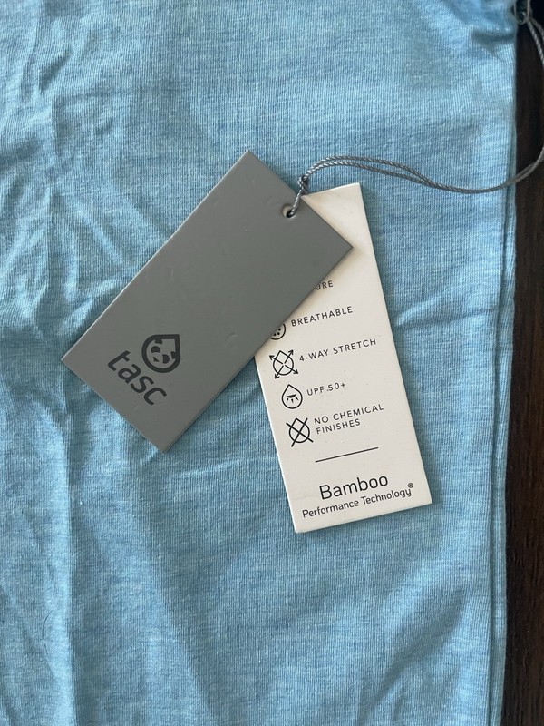 Tasc Performance Bamboo Tech T-Shirt Trump Logo Blue Mens L gallery