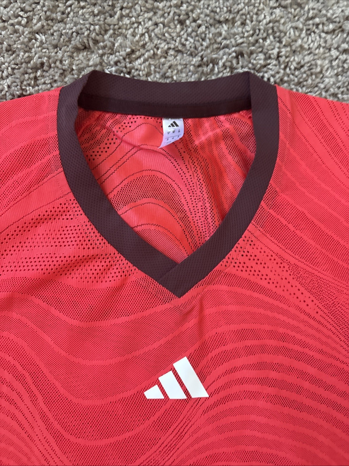 adidas Pro Climachill+ Freelift Men's Mesh Tennis T-Shirt Slim Fit Medium JD8633 gallery