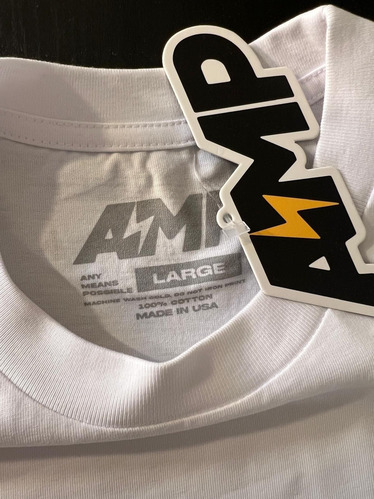 Kai Cenat X AMP White Paradise Club Size Large White tee gallery