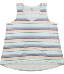 Alfani Mens Striped Tank Top, blue, XL