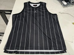 NEW Jordan Essentials Pinstripe Jersey Black XL Men DM1380-010
