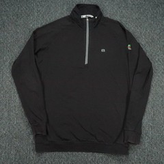 Travis Mathew Pullover Mens Large Black Quarter Zip Colonial Country Club Golf