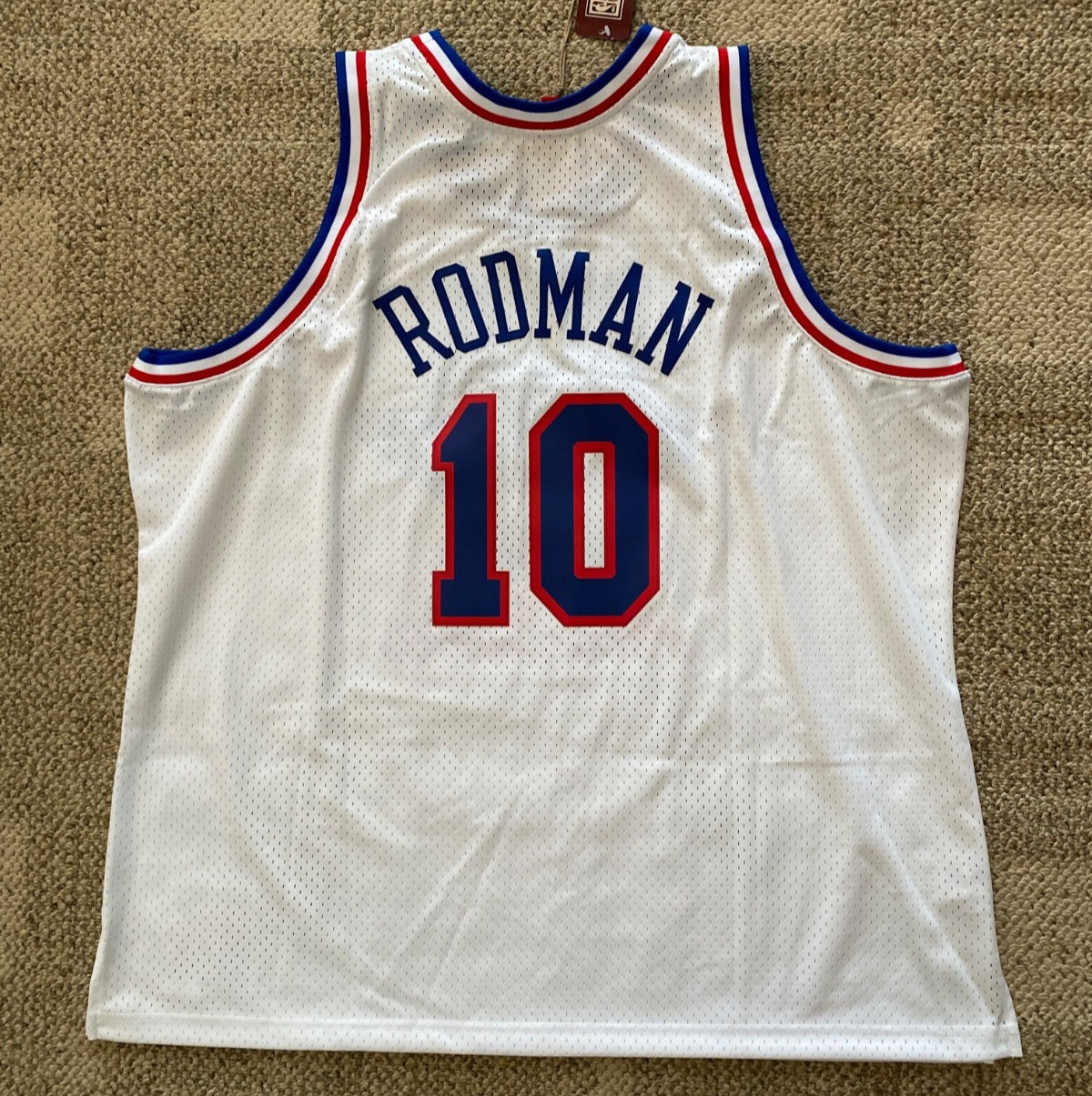 Mitchell & Ness Dennis Rodman #10 NBA All Star East Jersey White Size 4XL gallery