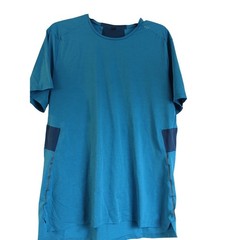 Lululemon Men’s fast free tech Blue Athletic T Shirt Short Sleeve Performance