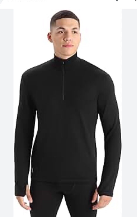 Icebreaker 260 1/4 Zip Pure Merino Wool Baselayer Mens Large • EUC gallery