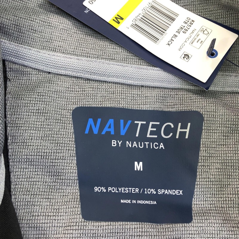 Nautica Pullover Mens Medium Black NAVTECH Long Sleeve 1/4 Zip Performance Top gallery