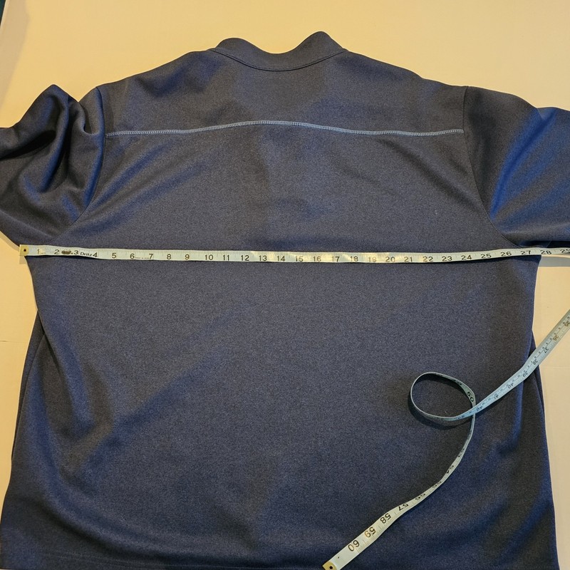 Pebble Beach- 1/4 Zip Golf Long Sleeve Pullover Blue Sweater Shirt- Size 2XL gallery