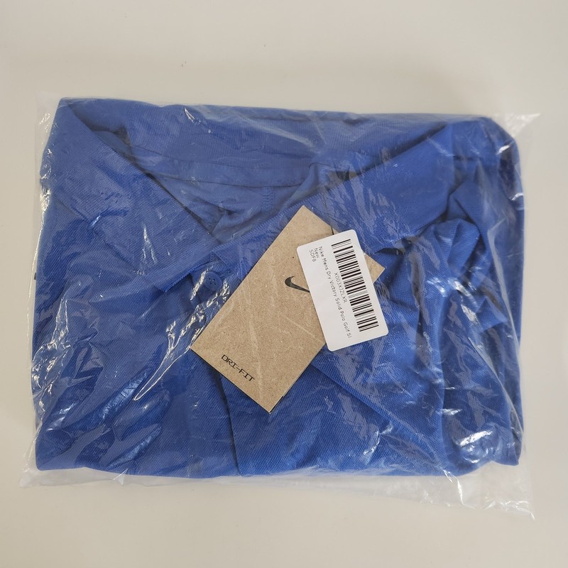 Nike Mens Dry Victory Solid Polo Golf Shirt Game Royal/White, XX-Large) gallery