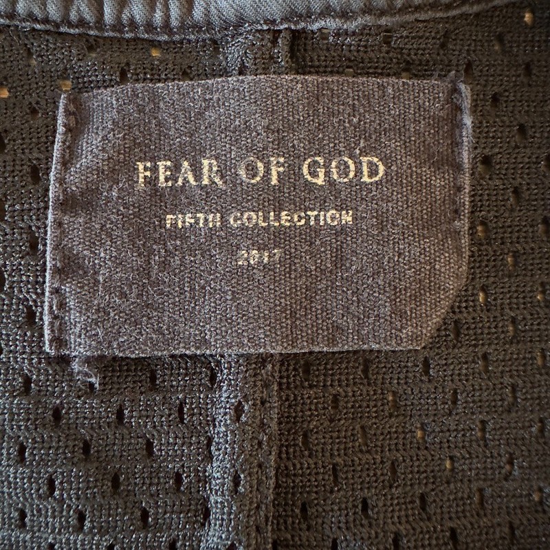 FEAR OF GOD-Fifth Collection Longline Mesh Tank-Black-FOG Jerry Lorenzo-Size Sml gallery