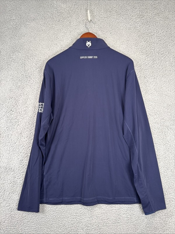 NEW Greyson Tate 1/4 Zip Pullover Mens XL Maltese Blue Golf Polyamide gallery
