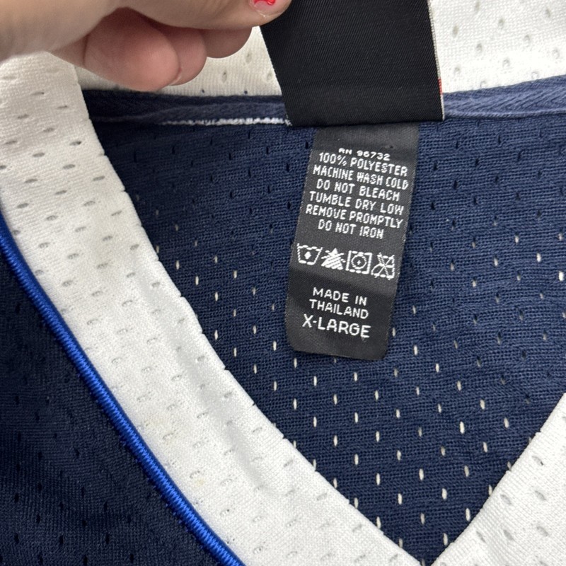 AND1 Streetball Basketball Jersey XL Navy Mesh Y2K Vintage 2000s V-Neck gallery