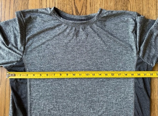 Real Essentials Mens GRAY ATHLETIC GYM SHIRT - Adult Size L - Workout T-shirt gallery