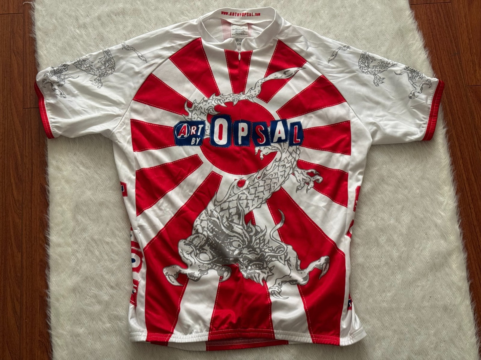 Art By Brian Opsal Dragon Cycling Racing Jersey Mens L Bike Promo Japanese gallery