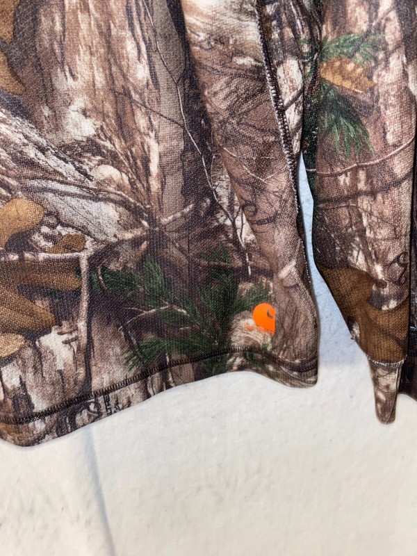 Men's Carhartt Realtree Base Force 1/2 Zip Pullover Sz XXL Camoflauge gallery