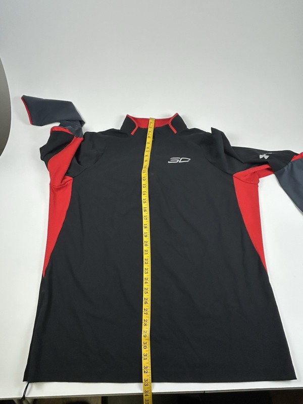 Under Armour Men’s SZ XXL Steph Curry Red And Black 1/4 Zip Pullover NBA gallery