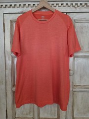 Uniqlo Men’s DRY-EX T-shirt Orange Workout Size Large