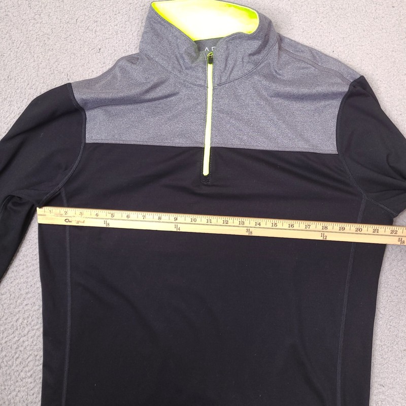 American Eagle Performance Shirt 1/4 Zip Mens Large Black Mock Neck Running gallery