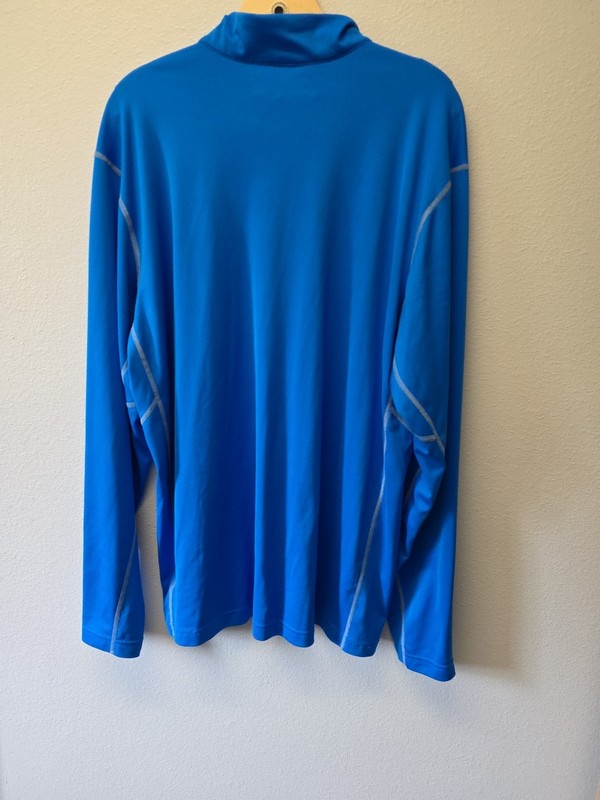 Columbia Omni-Heat 1/4 Zip Active Pullover Men’s XXL Blue Lightweight Run Cycle gallery