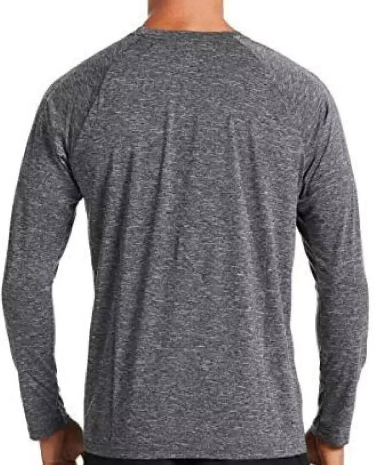 Nike Swim Dri-Fit Men's Heather Long Sleeve Shirt Dark Gray NESSA590-001 Size M gallery