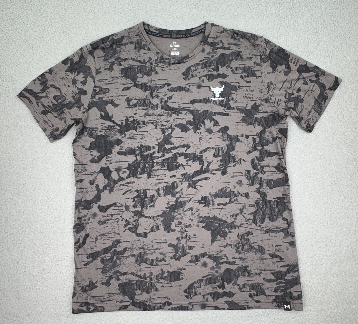Under Armour Project Rock Payoff T-Shirt Men's XL Printed Graphic AOP Graphic gallery