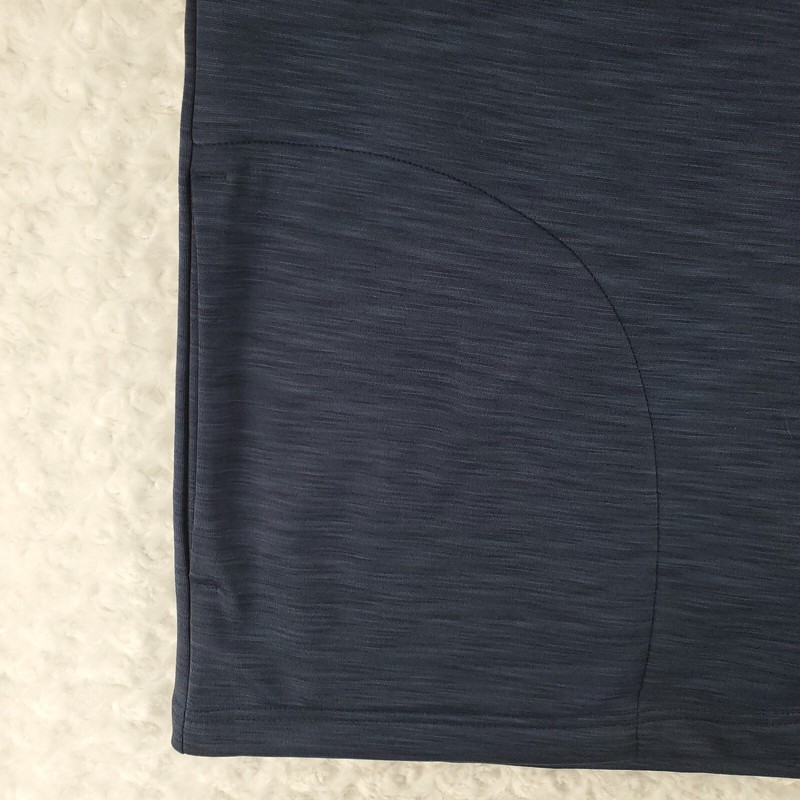 Tek Gear 1/4 Zip Pullover Men 2XL Navy Long Sleeve Mock Neck Pockets Stretch gallery