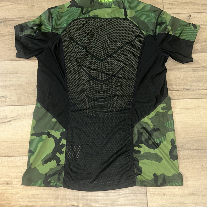 Nike Pro Hypercool Fitted Camoflauge Shirt Outdoors Running Vented Mesh Back L gallery