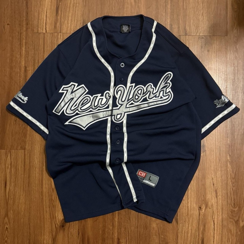 Y2K New York Baseball Jersey || Size XL/XXL ||No Flaws|| Same/Next Day Shipping