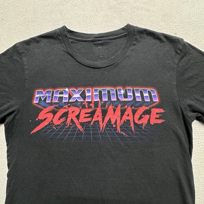 Universal Studios Halloween Horror Night Crew Neck Black HHN T-Shirt Men's Sz XS gallery