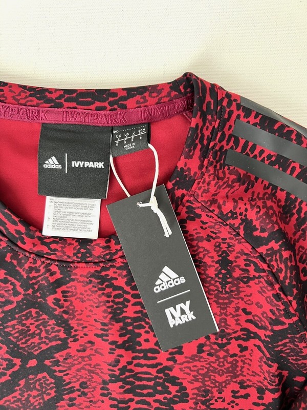 Adidas x Ivy Park HI1952 Haut Snakeskin Print Baselayer Cherry Wood ( M ) gallery
