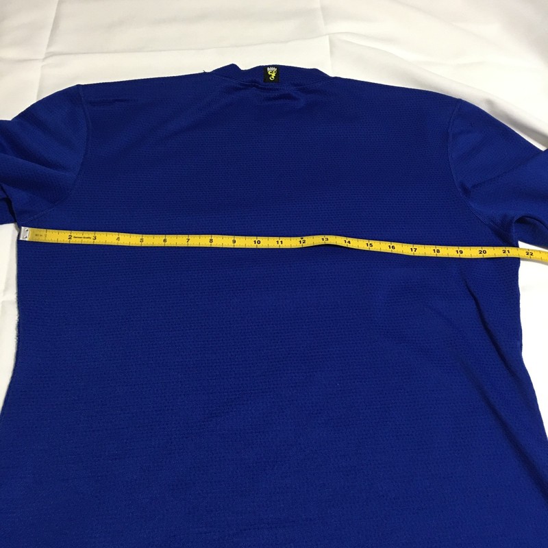VTG 90s Adidas Equipment Mens Large Long Sleeve Training Shirt Blue Made in USA gallery