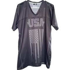 Greater Half Custom Second Amendment Football Jersey “Blackout Edition” Size L