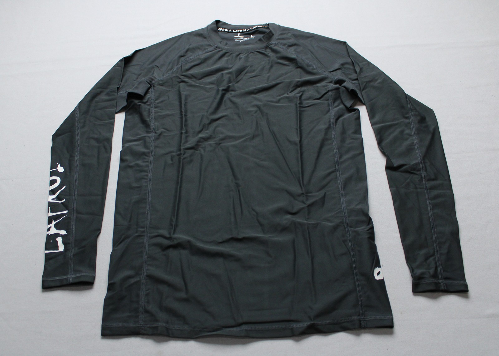 Lafroi Men's Long Sleeve Compression Rash Guard EH6 Asym Dark Grey Large NWT gallery