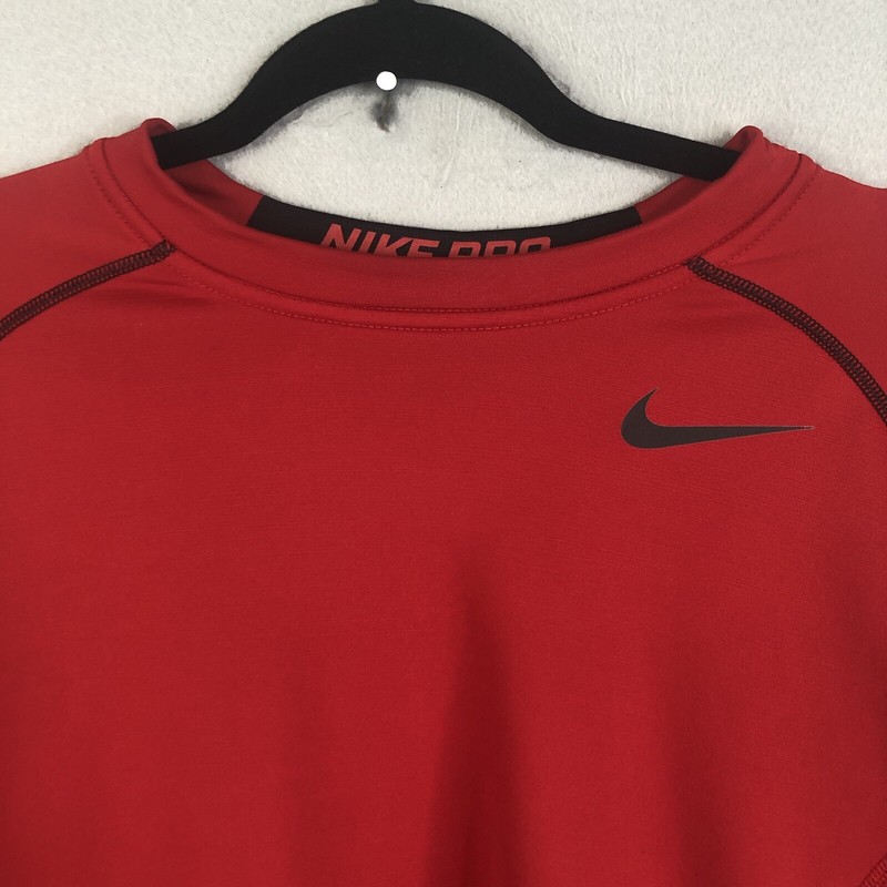 Nike Pro Sweater Mens Extra Large Red Dri Fit Athleisure Athletic Work Out Gymn gallery