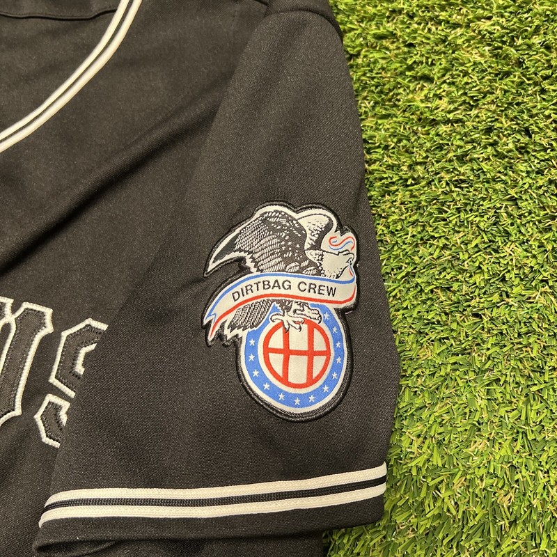 HUF USA Baseball Jersey Black Medium gallery