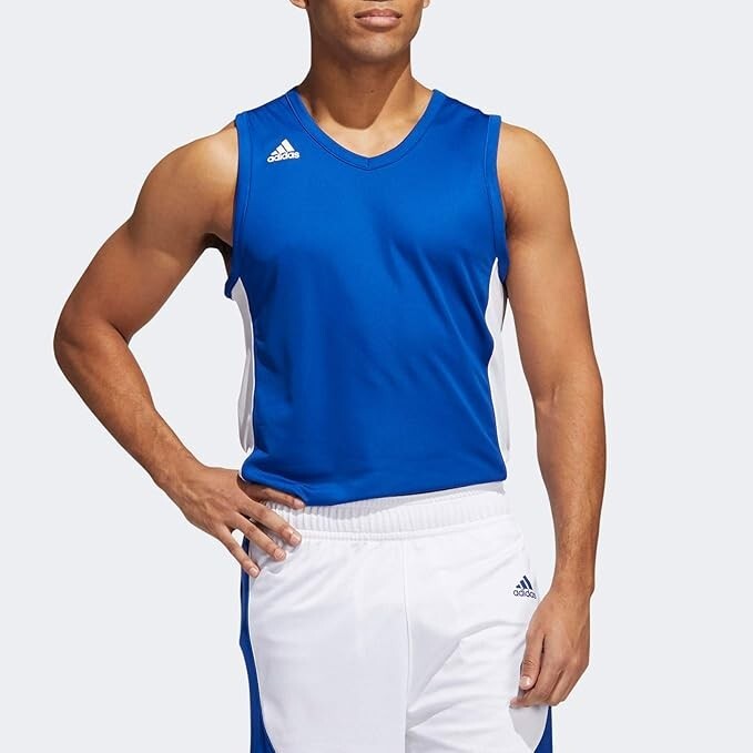 ADIDAS Team N3XT Prime Basketball Jersey Royal Blue Men’s Size Large FR9424 $35 gallery