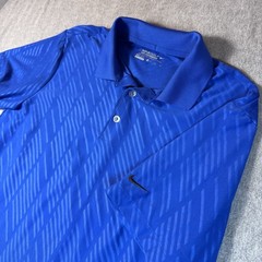 NIKE Golf Tour Performance Dri Fit Polo Shirt Mens Size M Blue
