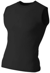 Mens Moisture Wick Compression Sleeveless Muscle Tee Exercise T-Shirt Gym S-3XL