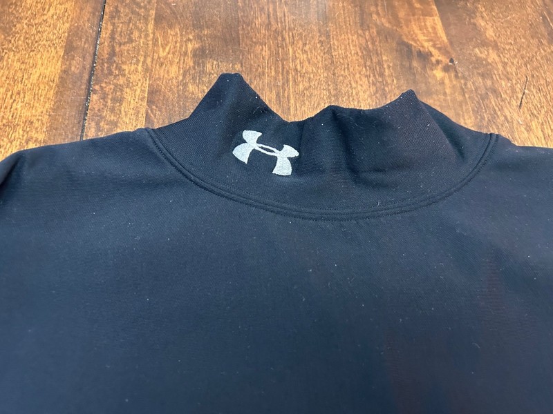 Under Armour ColdGear compression mock neck long-sleeve shirt in black Men’s XXL gallery