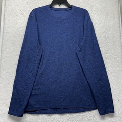 Lululemon Mens Size XL Blue Surge Warm Crew Neck Pullover Shirt (U3)