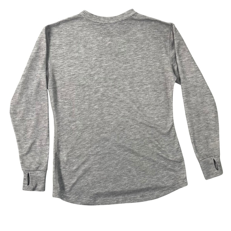 LL Bean Base Layer Shirt Mens Medium Grey Thermal Long Sleeve Vintage USA Winter gallery