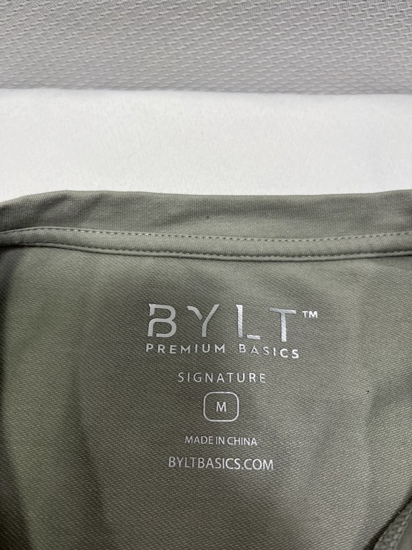 BYLT Premium Basics Men's Drop-Cut S/S Light Storm Grey Size Medium gallery